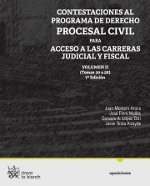 Contestaciones al programa de Derecho procesal civil para acceso a las carreras judicial y fiscal. 9788490049914