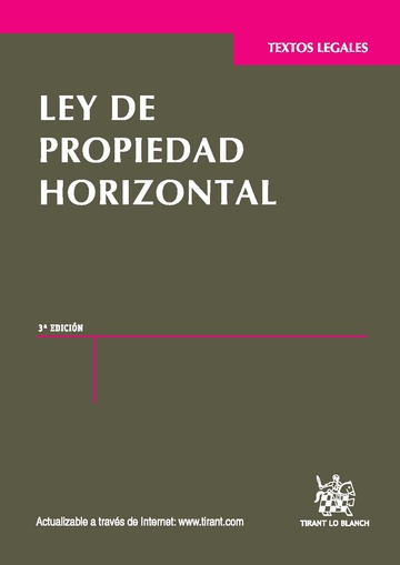 Ley de Propiedad Horizontal. 9788490330562