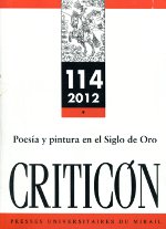 Criticón. Poesía y pintura en el Siglo de Oro. . 9782810701995