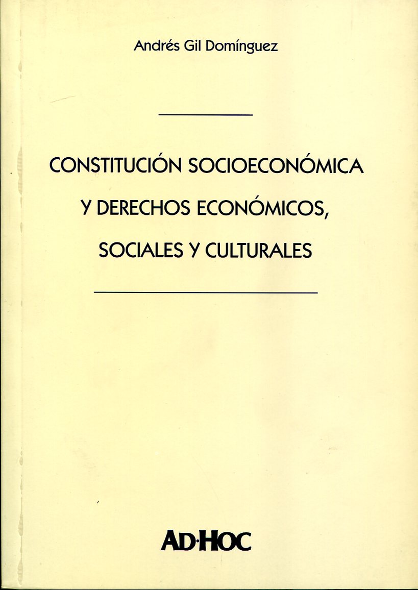 Constitución socioeconómica y derechos económicos, sociales y culturales. 9789508947147