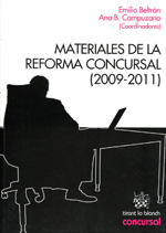 Materiales de la reforma concursal. 9788490045985
