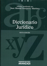 Diccionario jurídico. 9788490141885