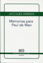 Memorias para Paul de Man. 9788497846295