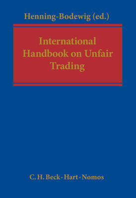 International handbook on unfair competition. 9781849463683