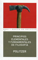Principios elementales y fundamentales de Filosofía. 9788446022107