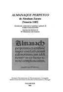 Almanaque perpetuo de Abraham Zacuto (Venecia 1502). 9788493300388