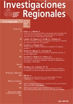 Revista Investigaciones regionales, Nº 27, año 2013. 100946373