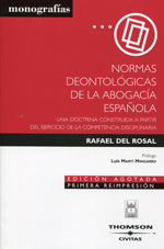 Normas deontológicas de la abogacía española. 9788447017874