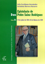 Epistolario de Don Pedro Sainz Rodríguez. 9788473927994