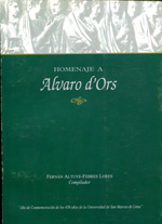Homenaje a Alvaro D'Ors. 9789972866029