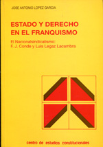Estado y Derecho en el franquismo. 100331243