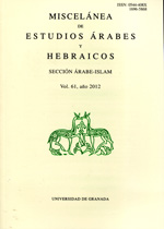 Miscelánea de Estudios Árabes y Hebraicos. Nº 61, año 2012. 100930091