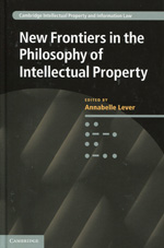 New frontiers in the philosophy of intellectual property. 9781107009318