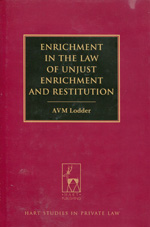 Enrichment in the Law of unjust enrichment and restitution