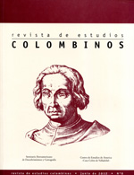 Revista de Estudios Colombinos, Nº8, año 2012
