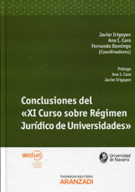 Conclusiones del "XI Curso sobre Régimen Jurídico de Universidades". 9788490145227