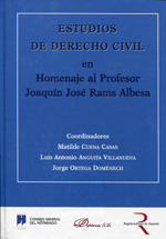 Estudios de Derecho civil en homenaje al profesor Joaquín José Rams Albesa. 9788490312711
