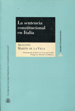 La sentencia constitucional en Italia. 9788425912429