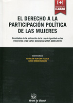 El Derecho a la participación política de las mujeres. 9788490860045
