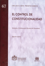 El control de constitucionalidad. 9789587493382