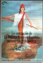 La concepción de la política exterior española durante la 2ª República. 9788436222807