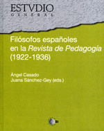 Filósofos españoles en la Revista de Pedagogía. 9788483821732