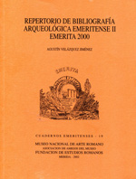 Repertorio de bibliografía arqueológica emeritense II