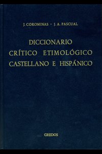 Diccionario crítico etimológico castellano e hispánico. 9788424900663