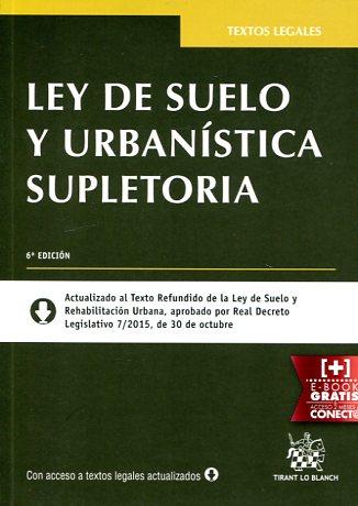 Ley de Suelo y urbanística supletoria. 9788491194330