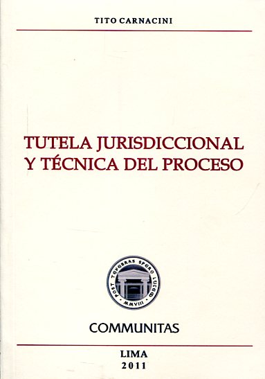 Tutela jurisdiccional y técnica del proceso. 9786124576676