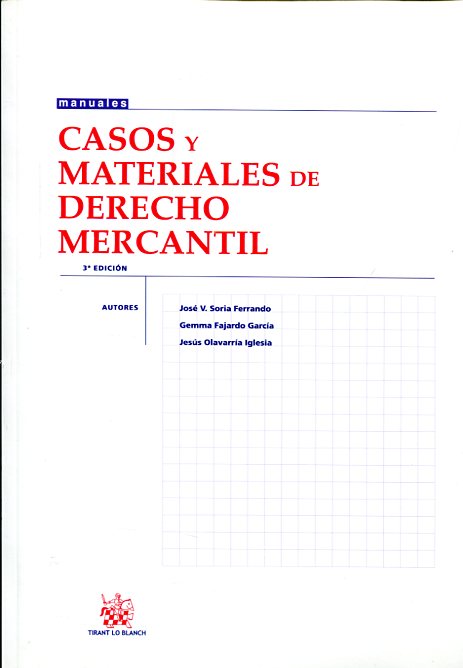 Casos y materiales de Derecho mercantil. 9788484561194