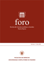 Foro. Revista de Ciencias Jurídicas y Sociales. Nueva Época; Vol. 1, Núm. 1 / 2005
