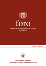 Foro. Revista de Ciencias Jurídicas y Sociales. Nueva Época; Vol. 2, Núm. 1 / 2005