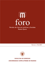 Foro. Revista de Ciencias Jurídicas y Sociales. Nueva Época; Vol. 6, Núm. 1 / 2007. 100964721