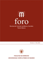 Foro. Revista de Ciencias Jurídicas y Sociales. Nueva Época; Vol. 3, Núm. 1 / 2006. 100964644