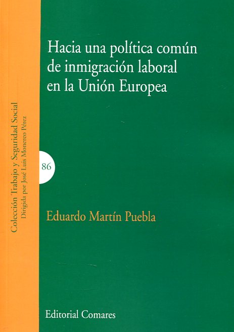 Hacia una política común de inmigración laboral en la Unión Europea. 9788490452400