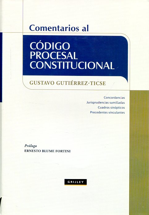 Comentarios al Código Procesal Constitucional. 9789972044670