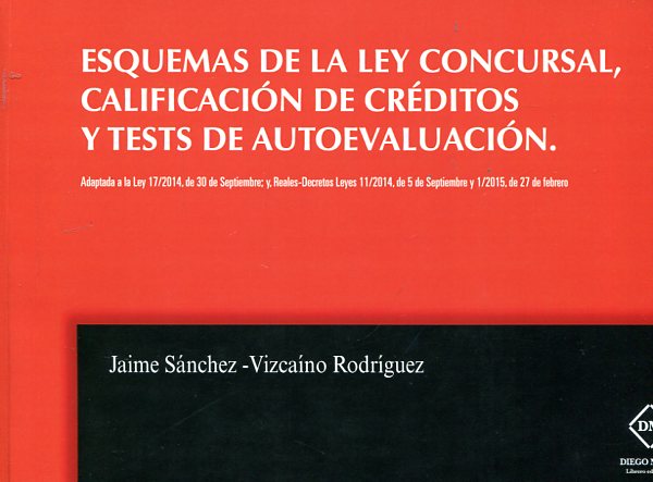 Esquemas de la Ley Concursal, calificación de créditos y test de autoevaluación. 9788416296743