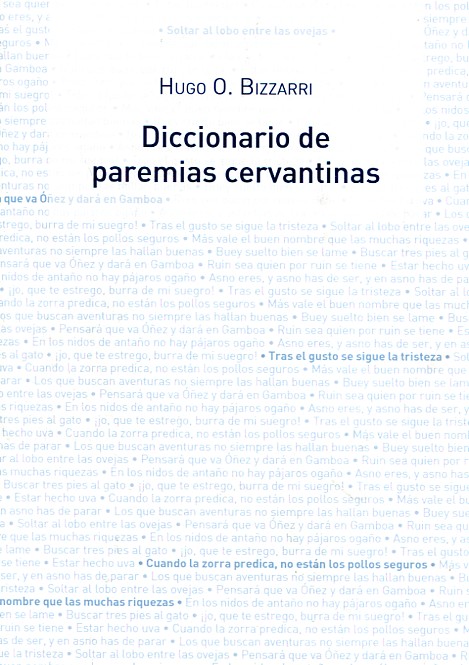 Diccionario de paremias cervantinas. 9788416133581