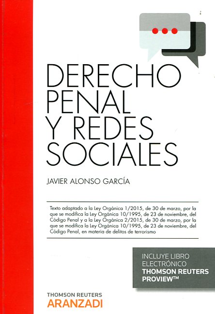Derecho penal y redes sociales. 9788490983263