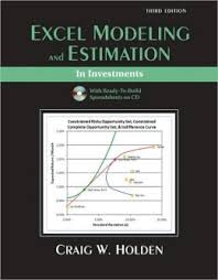 Excel modelling and estimation in investments