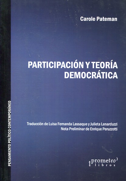 Participación y teoría democrática. 9789875746695