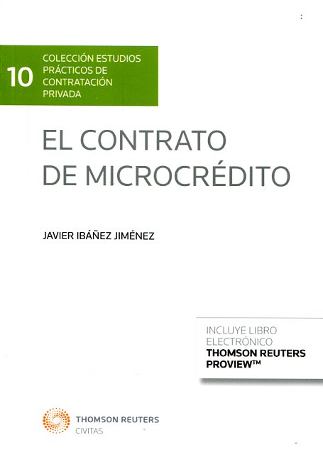 El contrato de microcrédito. 9788490993620