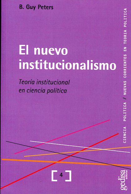 El nuevo institucionalismo. 9788474328875