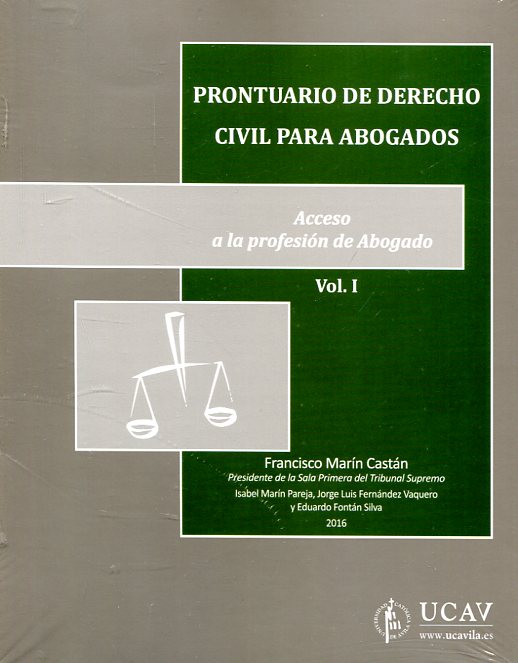 Prontuario  Derecho civil para abogados. 9788490403983