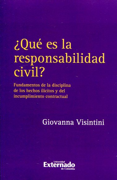 ¿Qué es la responsabilidad civil?. 9789587722673