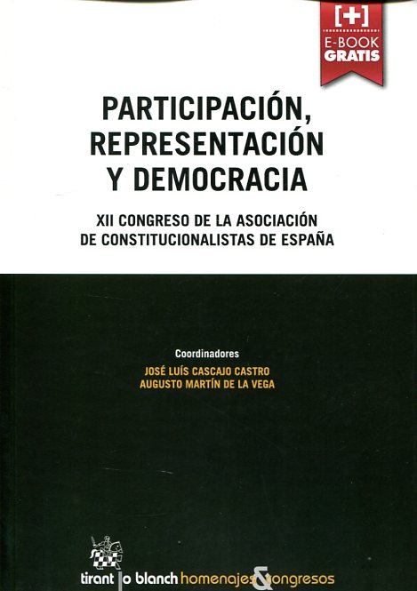 Participación, representación y democracia. 9788491190929