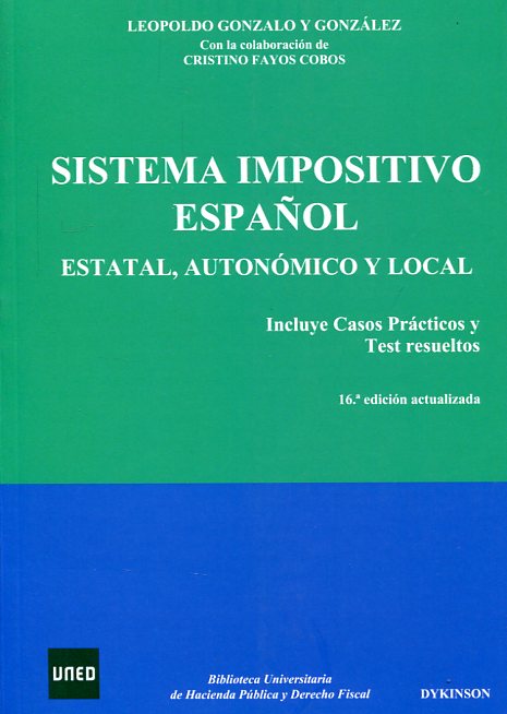 Sistema impositivo español. 9788490855393