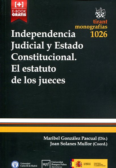 Independencia judicial y Estado constitucional. 9788490867778