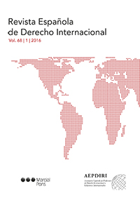 Revista Española de Derecho Internacional, Vol. LXVIII, Nº 1, Año 2016